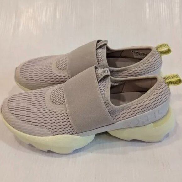 SOREL Womens Kinetic Impact Strap Sneakers in Beige and Yellow Size 7.5 - Picture 2 of 6